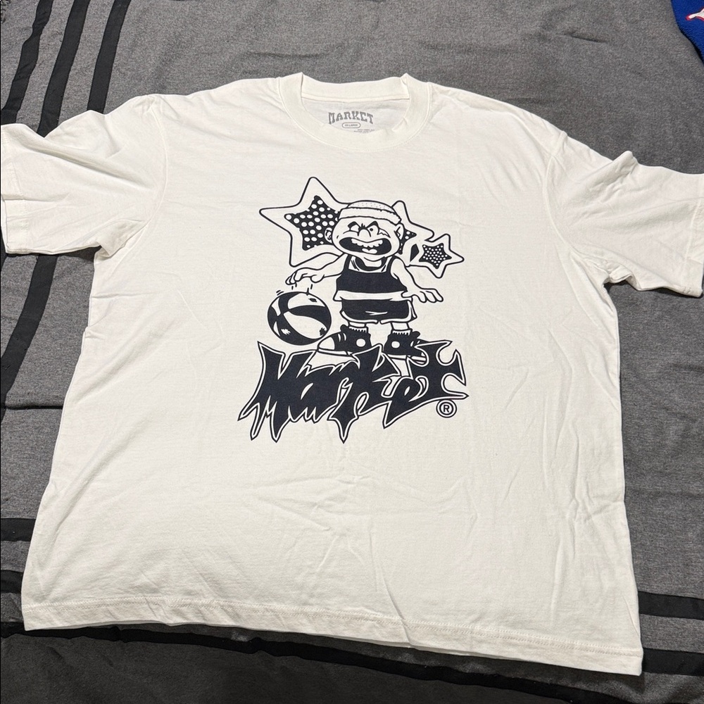 Market White Graphic Men's Tee